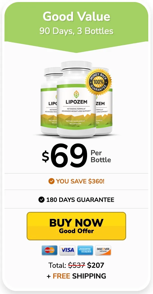 Lipozem 3 bottles